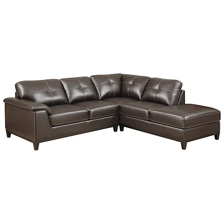2 Piece Sectional Set with Tufting